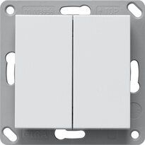 Gira 2462 03 Bluetooth Wandsender 2-fach, System 55, reinweiß glänzend