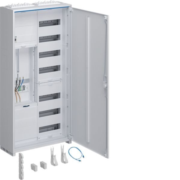 Hager ZB322U16NT Komplettschrank, universZ, 1100 × 550 × 205 mm, 3-Punkt, 1 Zählerplatz, 10 mm², mit Trennfunktion, IP44