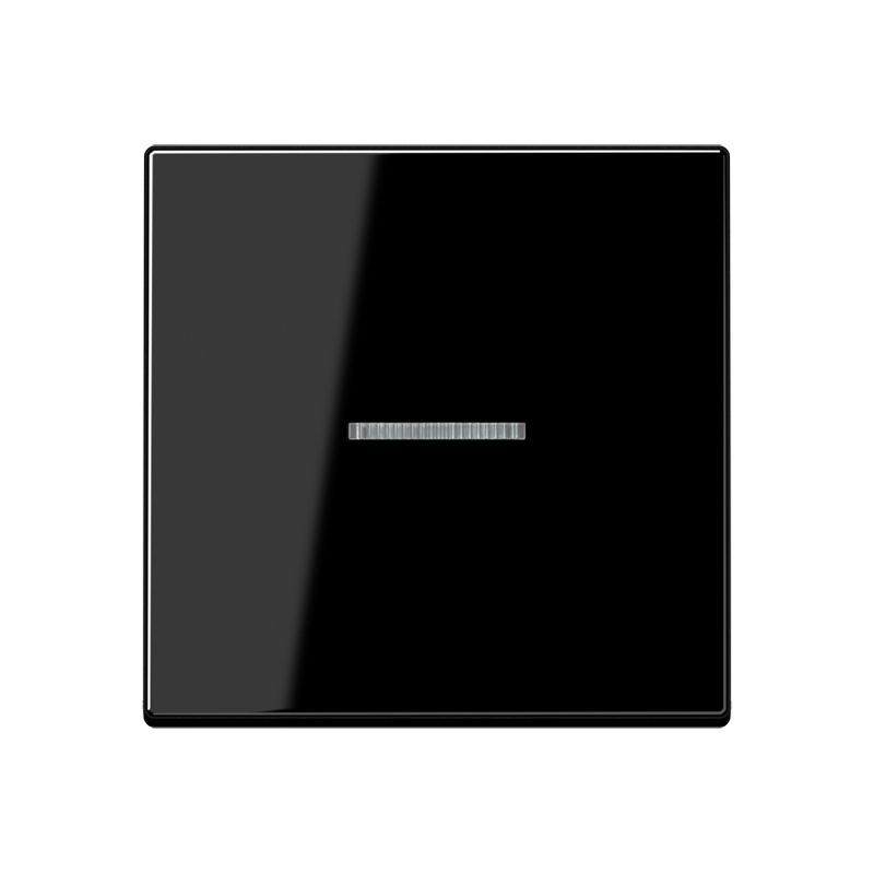 Jung A101KO5SW Wippe mit Lichtleiter für Taster 1-fach, Duroplast, F10, Serie A, schwarz