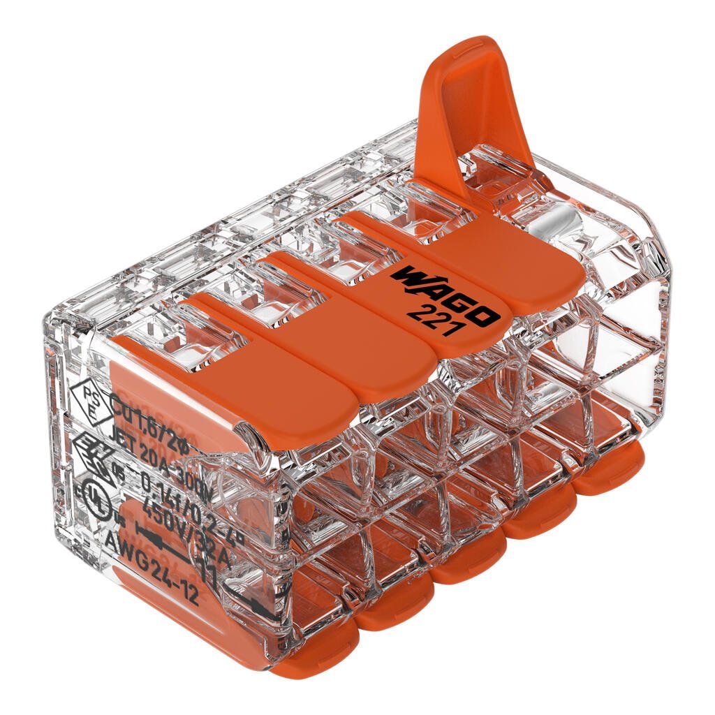 WAGO 221-420 Compact-Verbindungsklemme 10-Leiter bis 4mm²