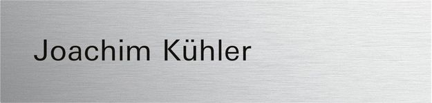 Gira 5549916 Ruftaste beschreibbar, System 106, Aluminium eloxiert