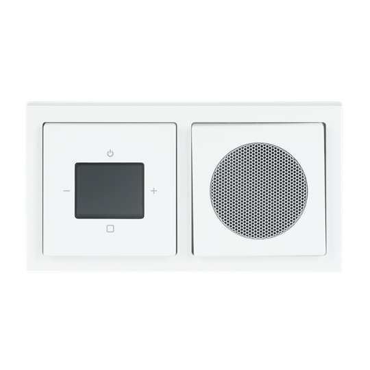 Busch-Jaeger 8270 UJ-84-101 Busch-Radio BTconnect DAB+, Komplettset, Bluetooth-Schnittstelle zur Musikwiedergabe, studioweiß glänzend, future linear