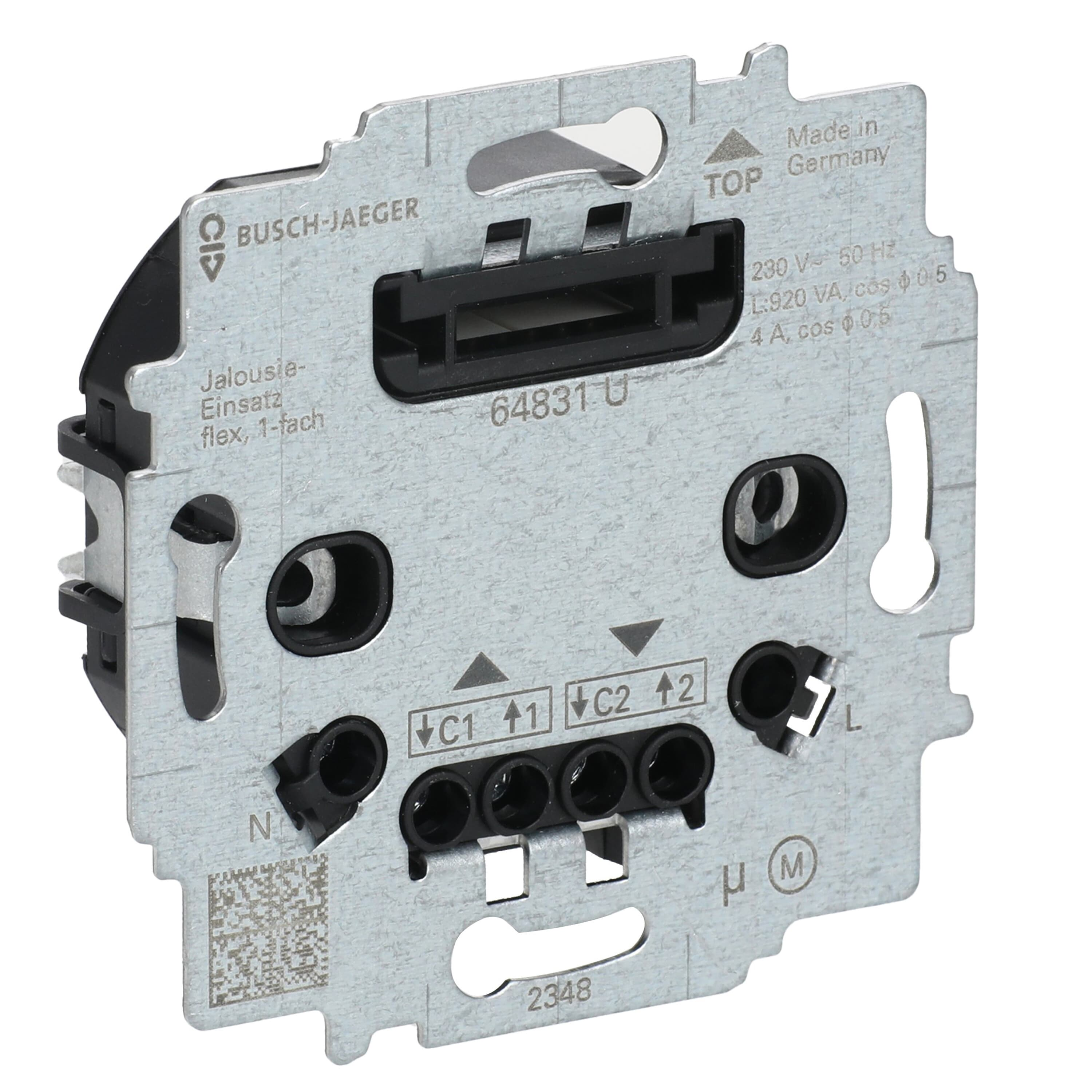 Busch-Jaeger 64831 U Jalousie-Einsatz flex, 1-fach, 230 V