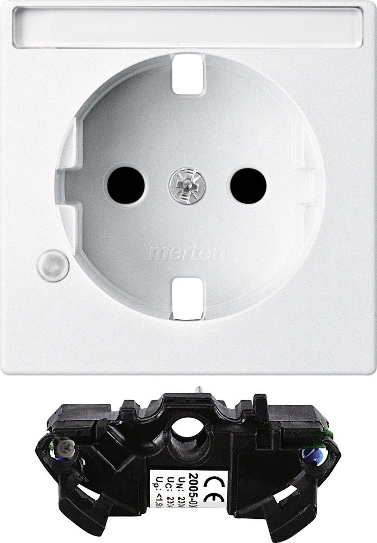 Merten MEG2335-0419 Erweiterungsset Übersp.-sch. für Schutzkontakt-Steckdosen