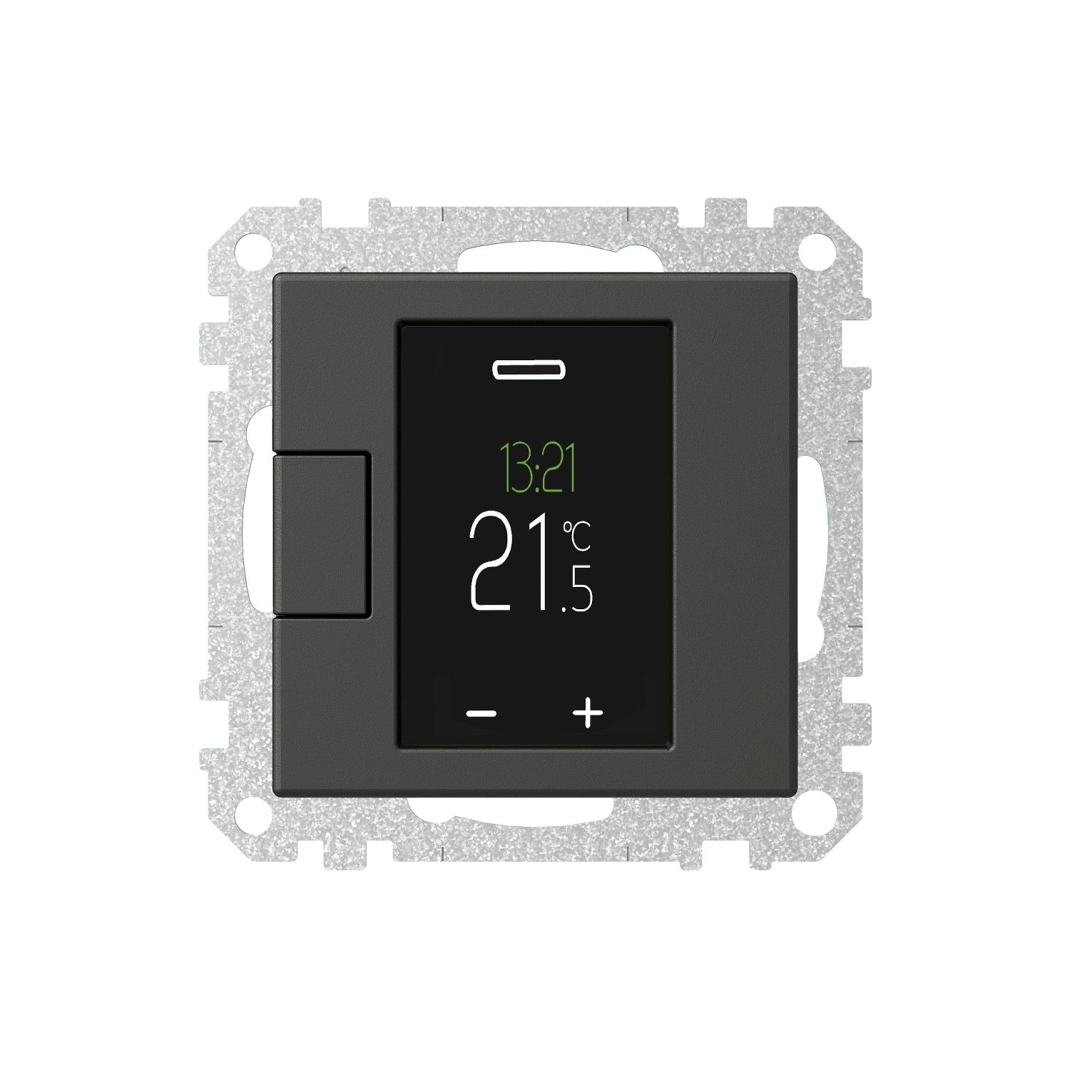 Elso WDE003478 Universal Temperaturregler-Einsatz, programmierbar, mit Touch-Display, Exxact, anthrazit matt