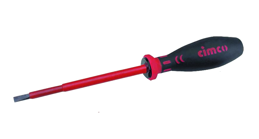 Cimco 11 7710 Isolierte Schraubendreher 1000V Schlitz BxHxL 10,0 x 1,6 x 200 mm, Länge 310 mm