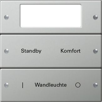 Gira 2142602 Wippenset 2-fach Plus beschreibbar, System 55, Edelstahl
