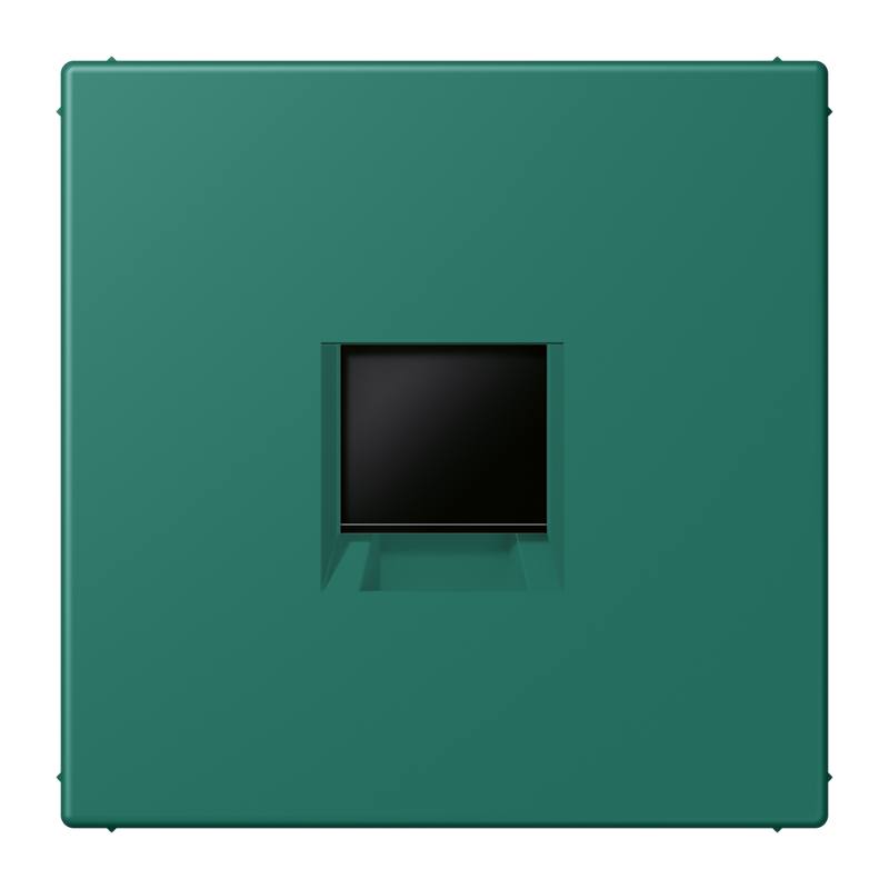 Jung LC19691WE216 Abdeckung (gerastet) für Modular-Jack-Steckbuchsen, 1fach, Les Couleurs® 32040, vert anglais