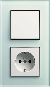 Gira 021218 Abdeckrahmen 2-fach, Gira Esprit, Glas mint