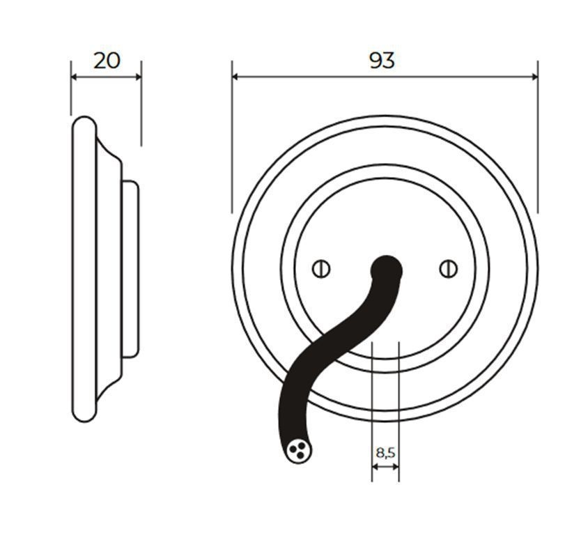 Katy Paty LUCI Porzellan-Leitungsauslass