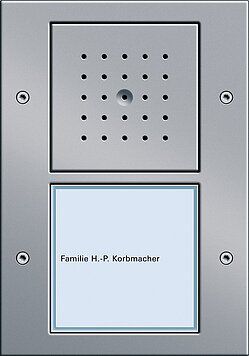 Gira 126065 Türstation 1-fach Unterputz, Gira TX_44, (WG UP) Farbe alu