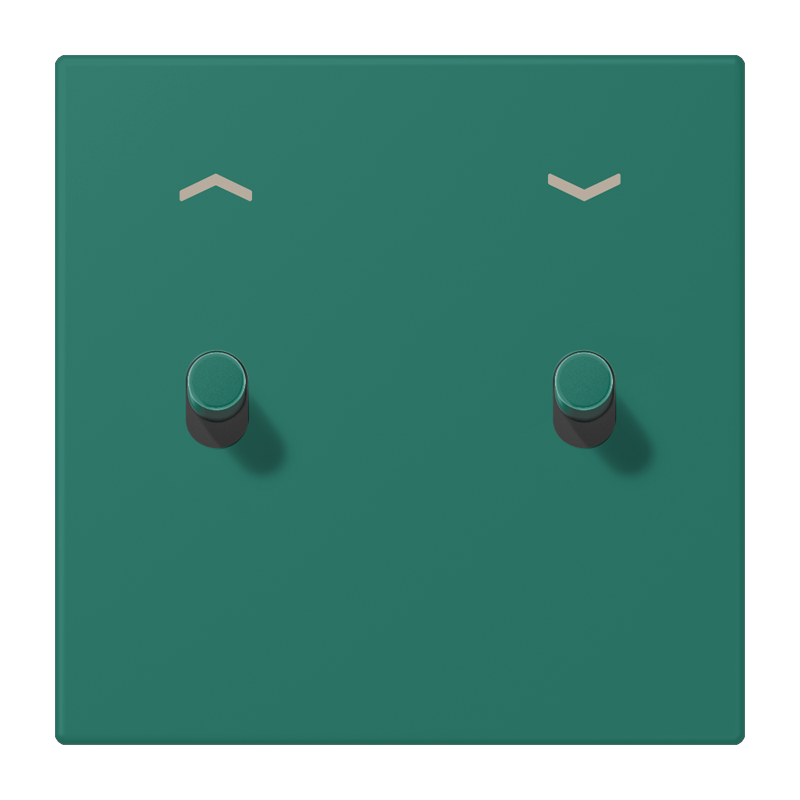 Jung LC12-5PR0216 Abdeckung mit Kipphebel "Zylinder", 2 Kipphebel, mit Pfeilsymbolen, vert anglais