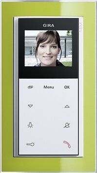 Gira 123903 Wohnungsstation Video Aufputz Plus, System 55, reinweiß glänzend