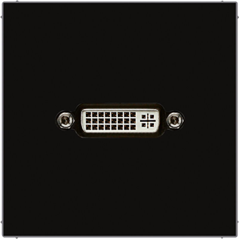 Jung MALS1193SW DVI, MultimediaAnschlussystem DVI, Serie LS, schwarz