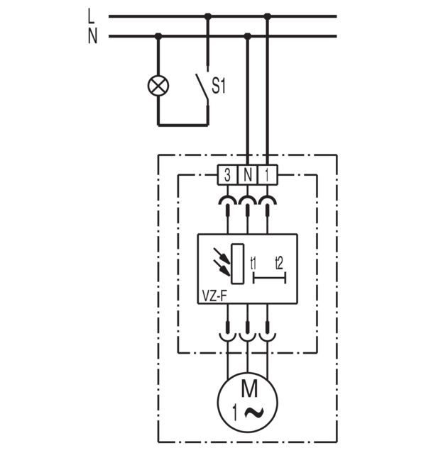 Maico ER 100 F Ventilatoreinsatz mit Lichtsteuerung, 100 m³/h Fördervolumen