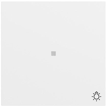 Gira 367472 Wippe mit Kontrollfenster und Symbol Licht, System 70, reinweiß seidenmatt (lackiert)
