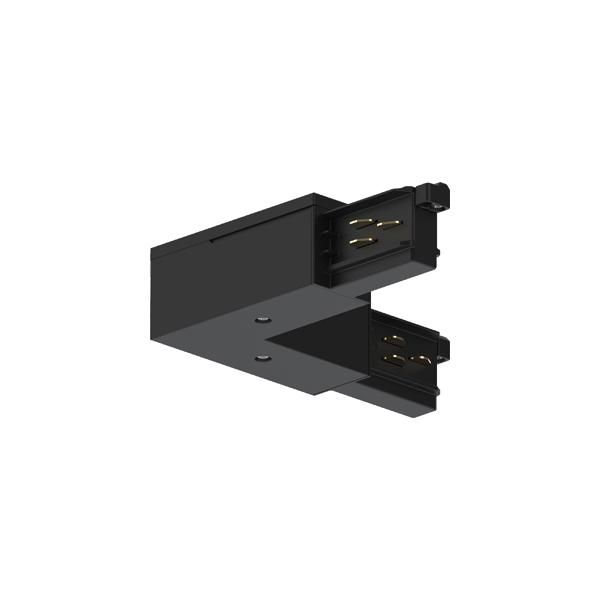Brumberg 87126080 Eckverbinder 90° zu 3-Phasen-Stromschiene ONETRACK DALI/schaltbar, 87161-87163, Schutzleiter innen, schwarz