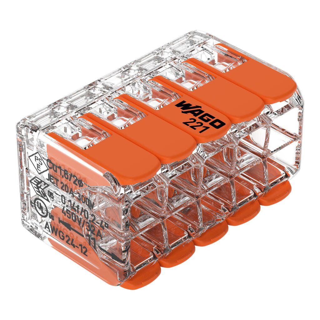WAGO 221-420 Compact-Verbindungsklemme 10-Leiter bis 4mm²