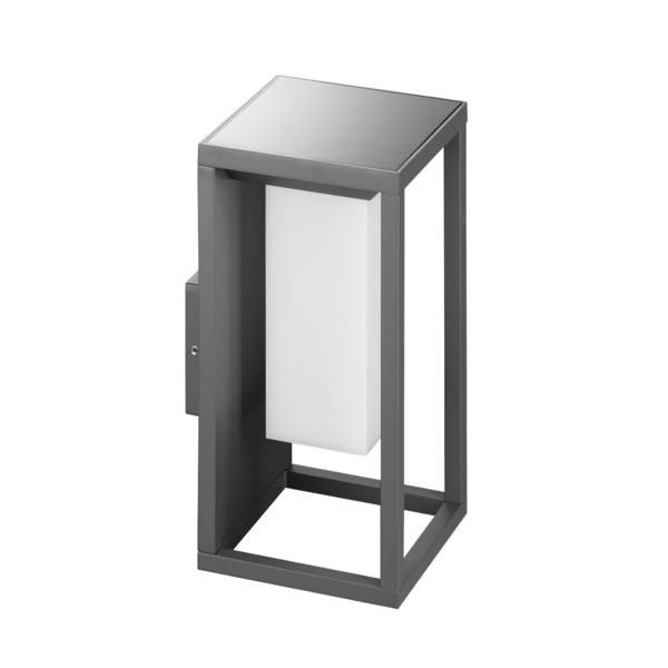 Brumberg 65322103 RUBI LED-Solarwandanbauleuchte 2,2 W, 3.000 K, schaltbar, IP54, strukturgraphit