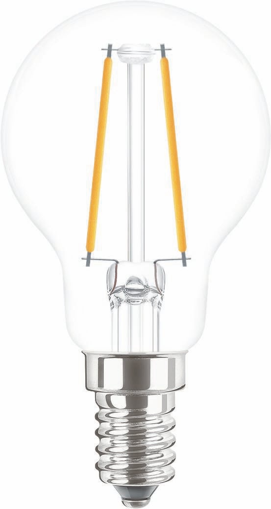 Philips 34774800 CorePro GLASS LED Tropfenformlampen, 2 W, 827, 250 lm, E14, nicht dimmbar