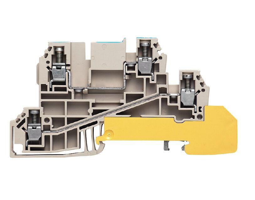 Weidmüller WDL2.5/N/L/PE  Verteiler-Reihenklemme 2,5mm² mit WQV