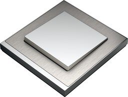Merten MEG4030-3646 Rahmen 3-fach, M-Pure Decor, Edelstahl/aluminium