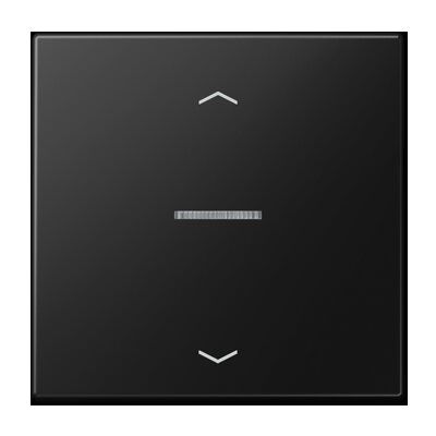 Jung FMLS1700PSWM eNet Taster Standard 1-fach, mit Pfeilsymbolen, Duroplast lackiert, Serie LS, graphitschwarz matt
