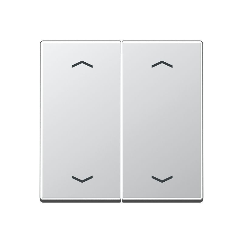 Jung A102PAL Wippe, mit Pfeilsymbolen für Taster 2-fach, Duroplast lackiert, F10, Serie A, aluminium