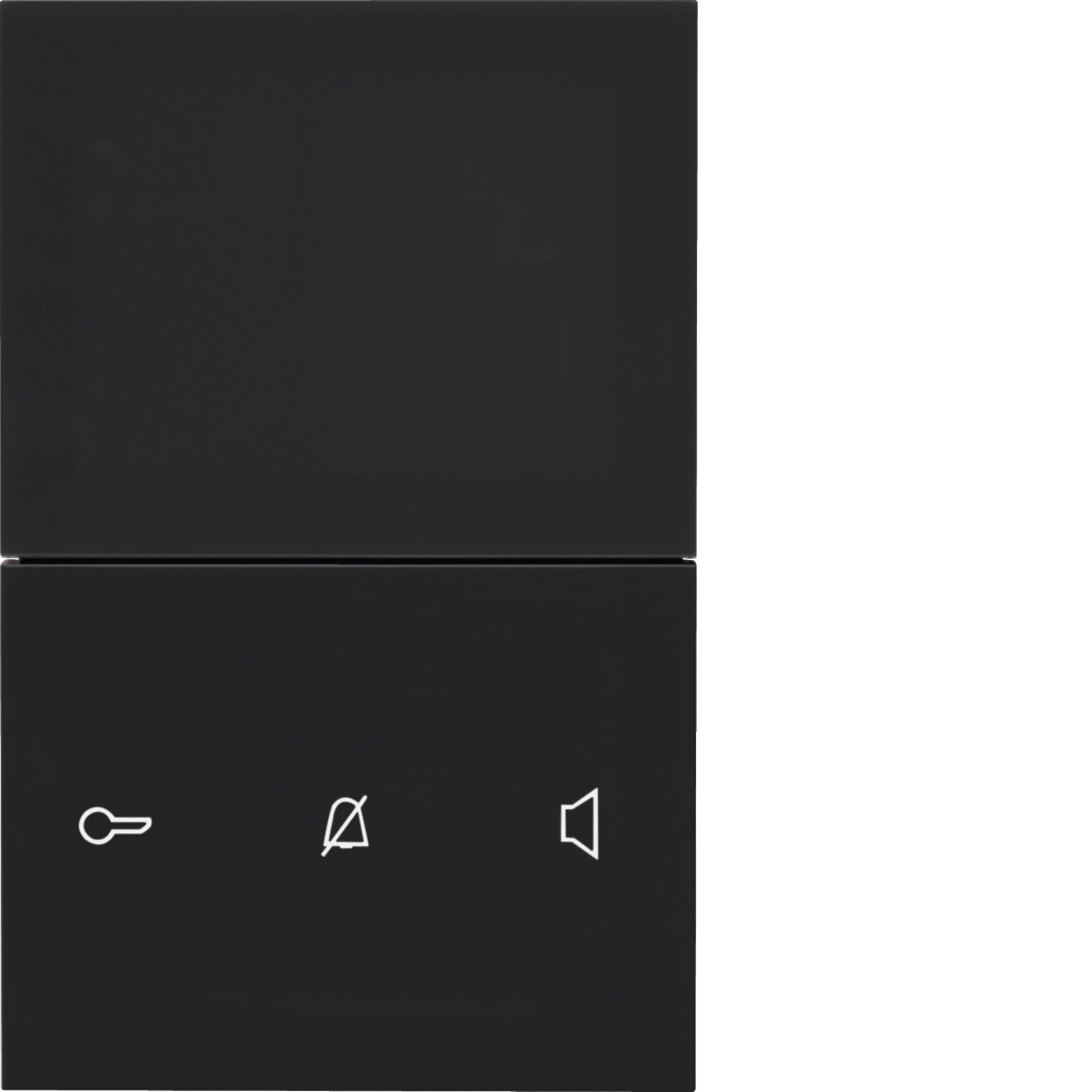 Elcom REA665Y Innenstation Video Komfort, Aufputz, 2-Draht, schwarz glänzend, TOUCH, für Sprechanlagen