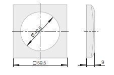 Berker 918272524 Rahmen 1-fach, Integro Flow, edelstahl matt lackiert