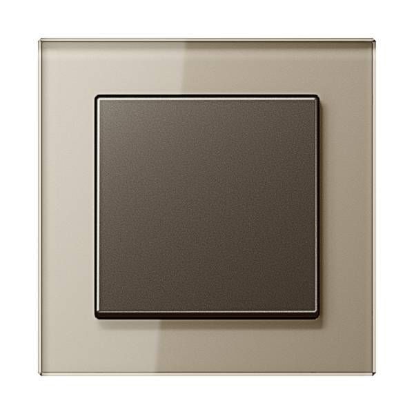 Jung AC583GLCH Glasrahmen 3-fach, senkrechte und waagerechte Montage, Glas, A CREATION, champagner (Glas)