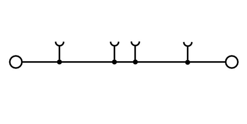 Weidmüller ZDU 16 BL Durchgangs-Reihenklemme 16mm², Z-Reihe