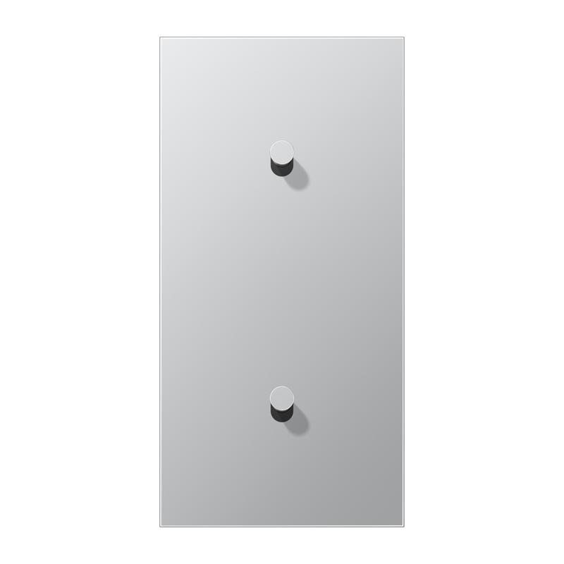 Jung AL12-20K0 Abdeckung mit Kipphebel "Kegel", 2 x 1 Kipphebel, senkrecht, Serie LS 1912, Aluminium