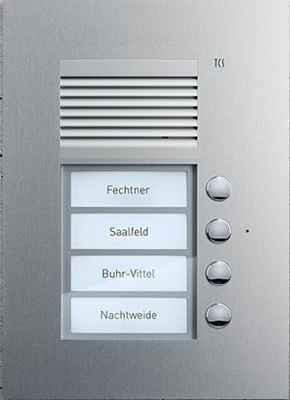TCS PUK04/1-EN PUK Außenstation Sprechanlage Unterputz für 4 WE