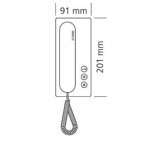 B-Ware - Siedle BTS 850-02 W Haustelefon Standard, weiß