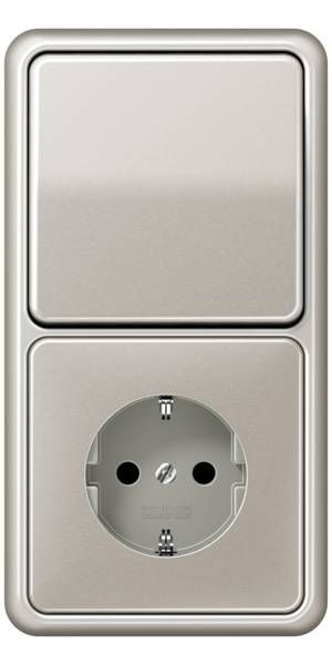 Jung CD582PT Rahmen 2-fach, senkrechte und waagerechte Montage, Aluminium eloxiert, CD 500, platin