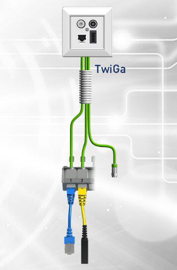 Homeway TwiGa LAN/LAN Modul HW-EKTLL10GS1 10GbE