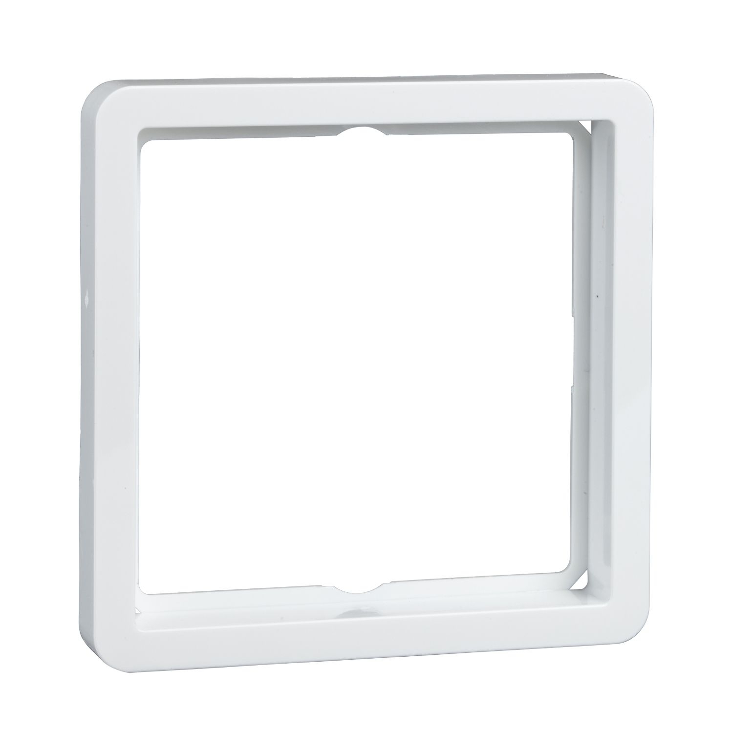 Elso 203164 Adapter-/ Kombirahmen 55 1-fach für Zentralplatten 55 x 55 mm, bruchfest, Fashion, reinweiß glänzend