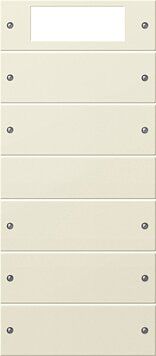 Gira 219501 Wippenset 5-fach Plus (2+3), System 55, cremeweiß glänzend(lackiert)