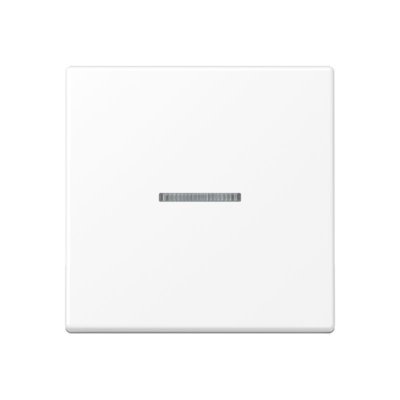 Jung A101KO5BFWWM Wippe mit Lichtleiter für Taster 1-fach, Thermoplast lackiert, F10, Serie A, schneeweiß matt