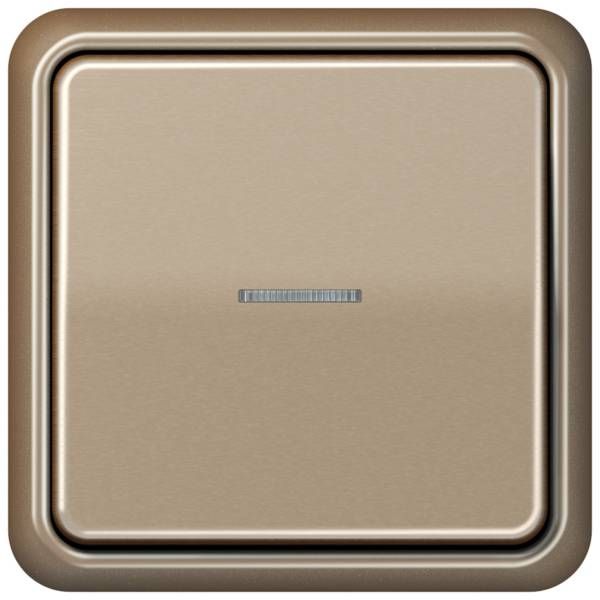 Jung CD584GB Rahmen 4-fach, senkrechte und waagerechte Montage, Aluminium eloxiert, CD 500, gold-bronze