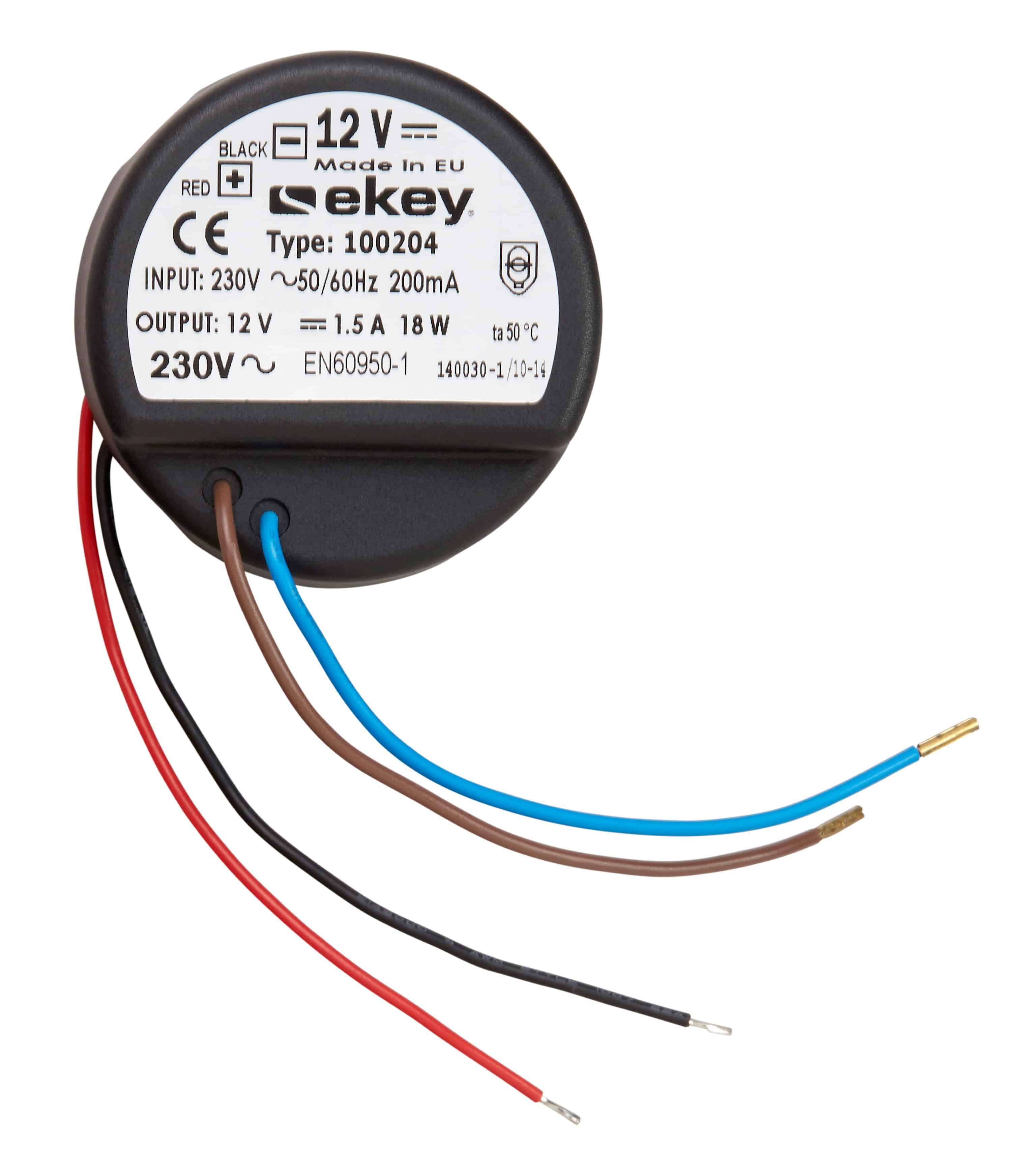 Ekey 100 204 Unterputznetzteil NT UP 230VAC/12VDC 1,5A
