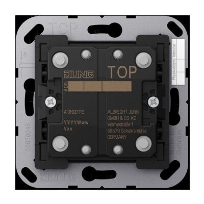 Jung A10921TE KNX Taster Erweiterung 2-fach, F10, Serie AS/A