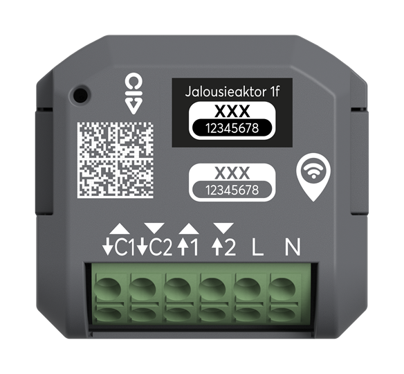 Busch-Jaeger 62831 U-WL Jalousieaktor 1-fach, Unterputz, wireless, grau, Busch-free@home®|Busch-flexTronics®