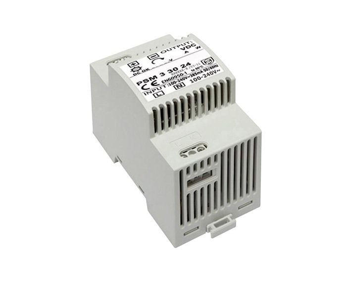 Zewotherm 14010124 ZEWO Netzteil Hutschiene 12 V, für bis zu 6 Lüfter, kompakt, Plug & Play, für PUSH und EAZY Steuerung, 105x55x40 mm, grau